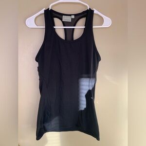 Athleta Mesh Yoga Inversion Tank Top Womens Size XS Black Shirt Nylon